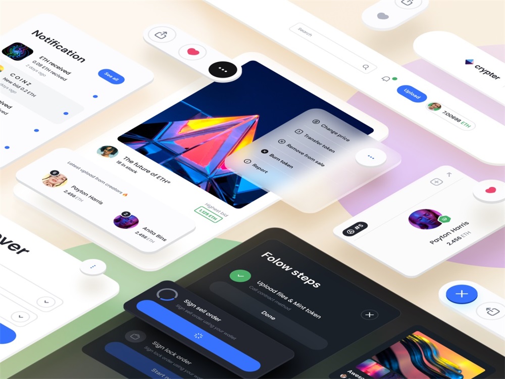 從 Dribbble 高贊的 828 個作品中，總結(jié)出 2022 設(shè)計趨勢