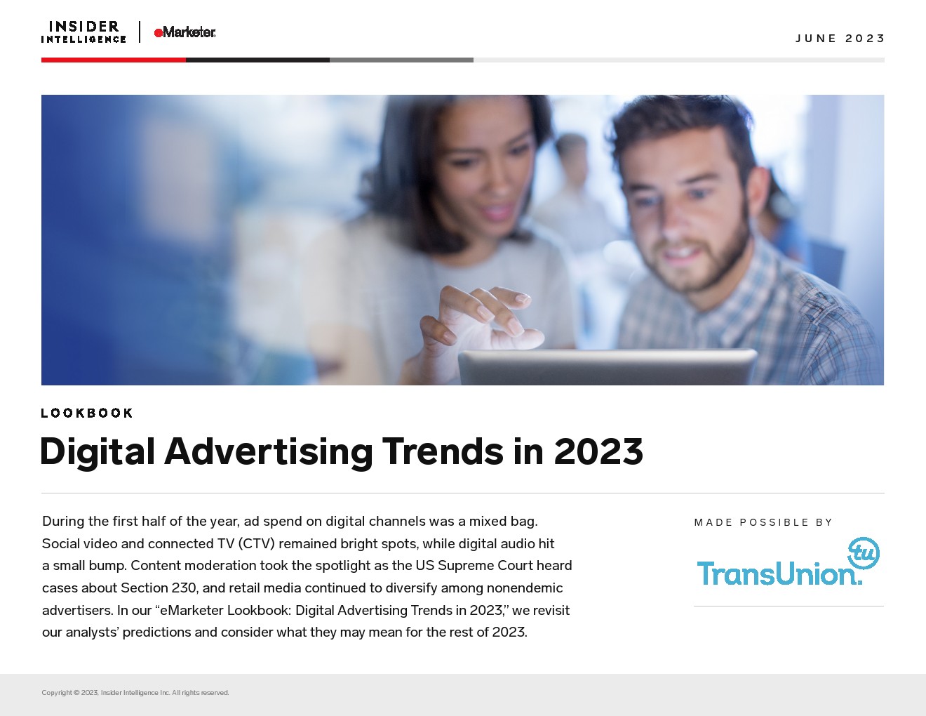 eMarketer：2023年數字廣告趨勢