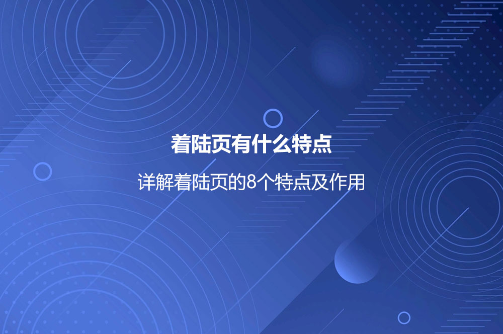 著陸頁(yè)有什么特點(diǎn)？詳解著陸頁(yè)的8個(gè)特點(diǎn)及作用