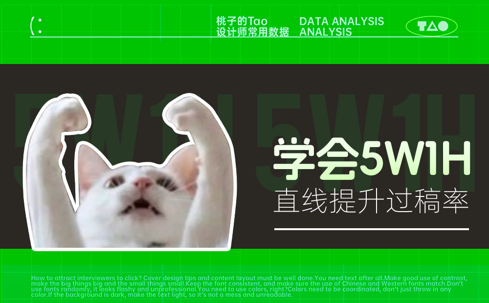 學會5W1H，兩倍提升過稿率！ 