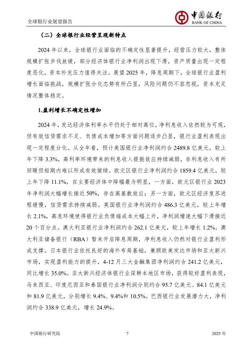 2025全球銀行業(yè)展望報(bào)告（圖9）