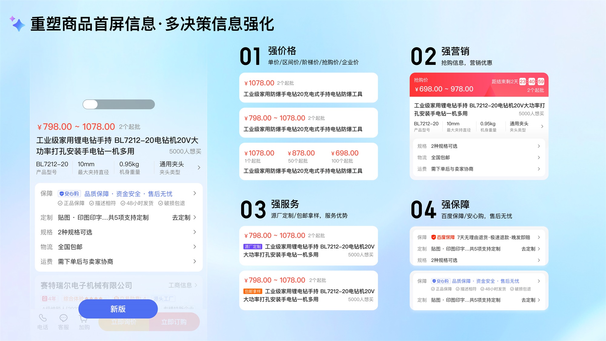 大廠AI實戰(zhàn)案例！百度愛采購商品詳情頁設計復盤
